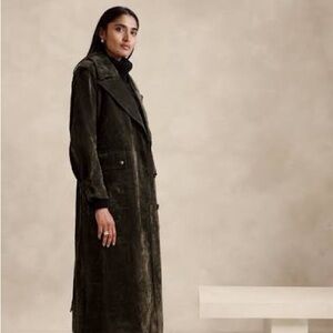 Banana Republic Amalia Velour Trench